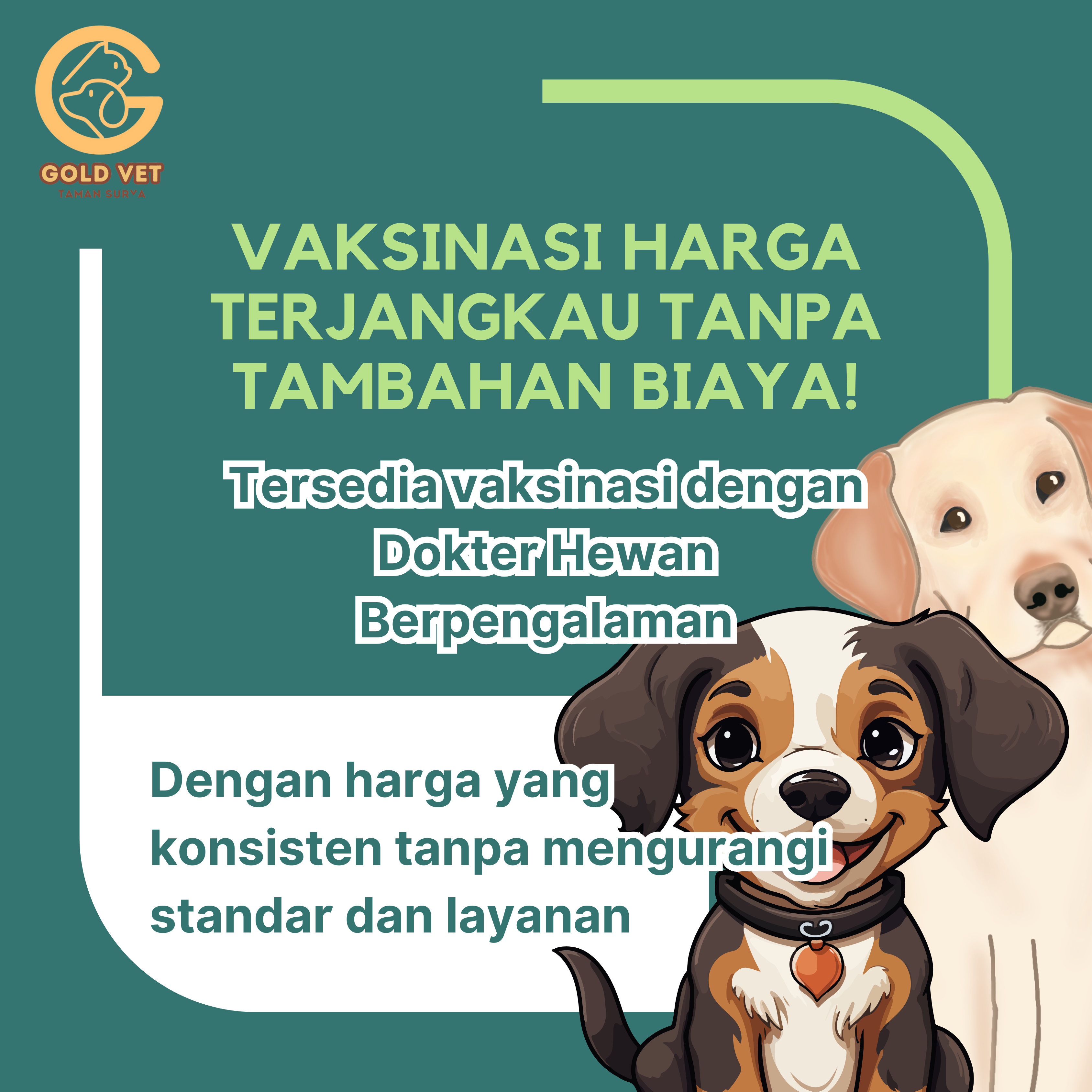 Vaksin Rabies Gratis di Gold Vet